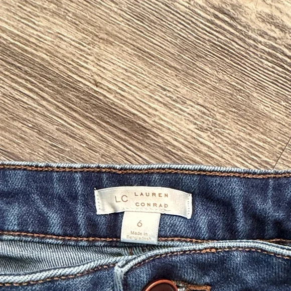 TWO for price of One! LC Lauren Conrad Dark Blue Flare Jeans & light blue pair. - Picture 2 of 5